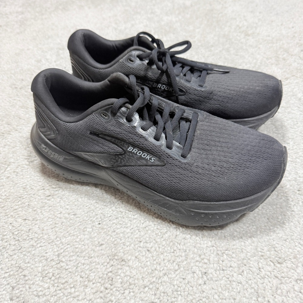 Brooks Womens 9 Glycerin 21 Black Running Shoes 1204081B020